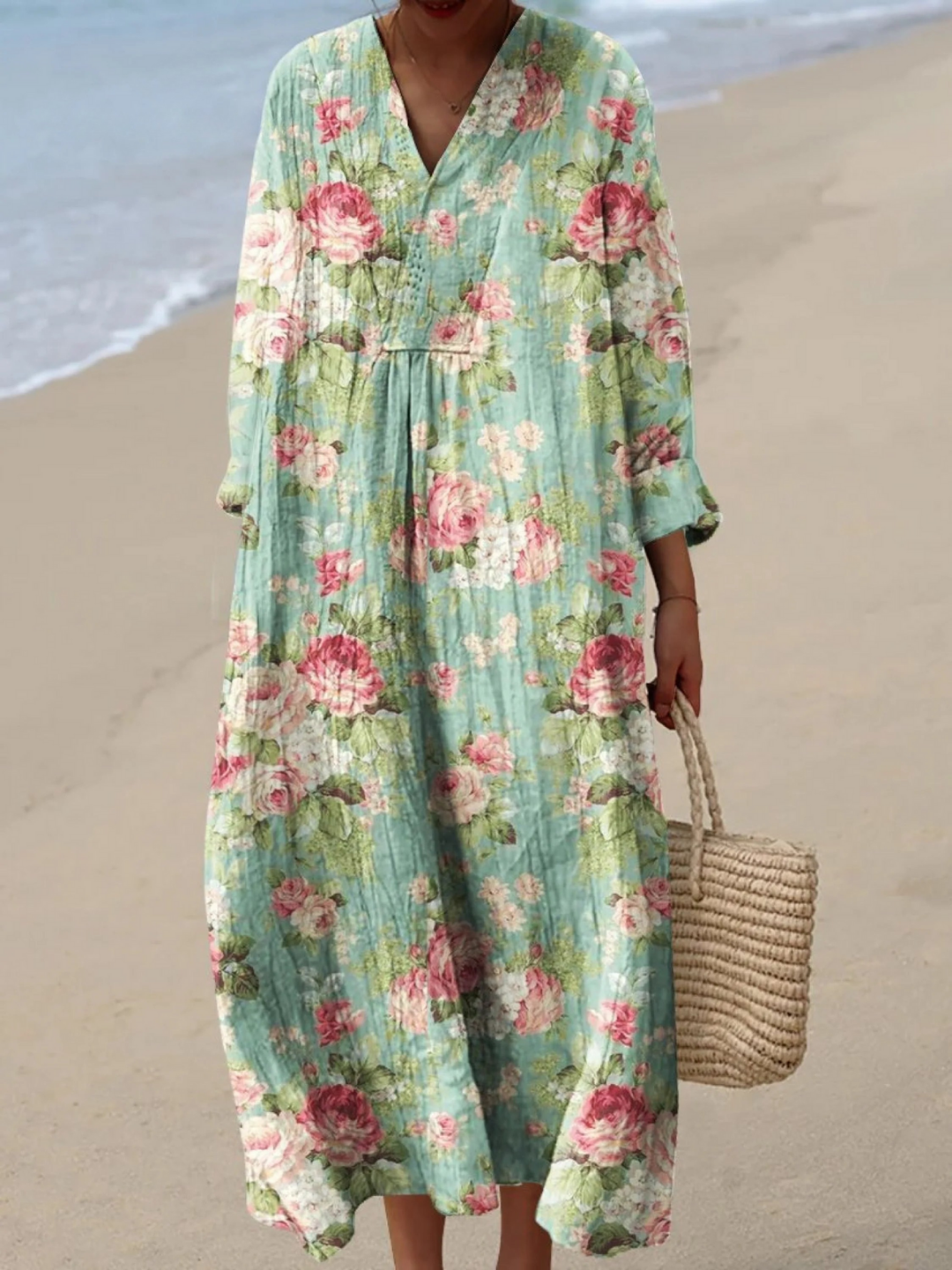 Fresh Retro Flowers Art Print Dress