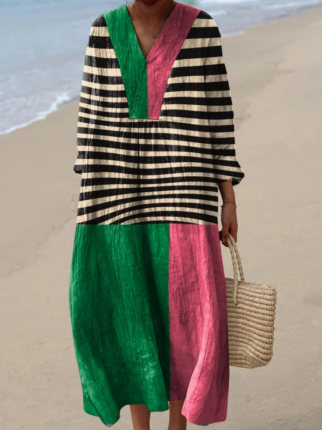 Irregular Geometric Art Print Dress