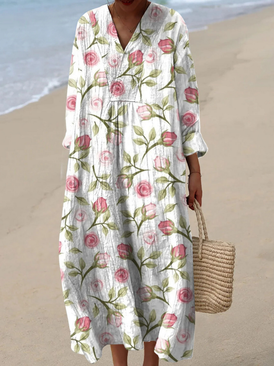 Rose Flower Art Print Dress