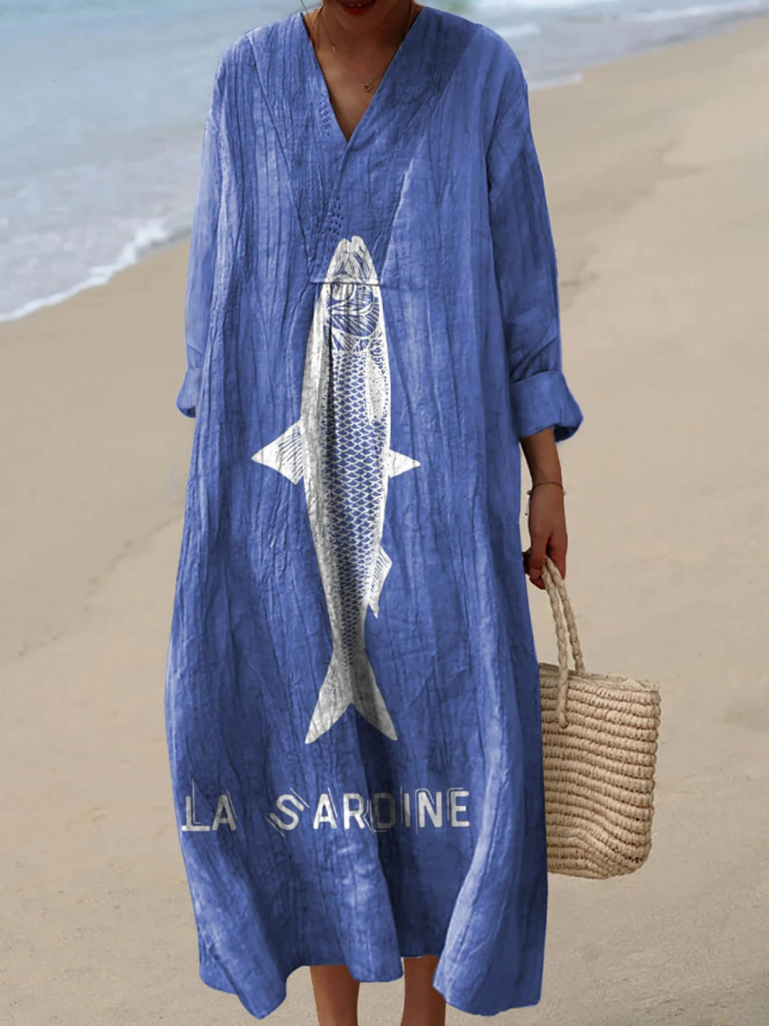 Sardine Pattern Art Print Dress