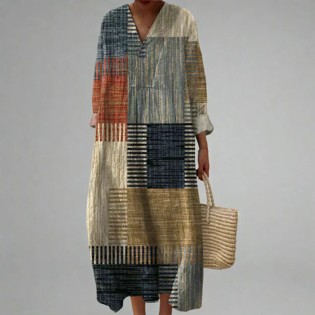 Iris Geometric Dress